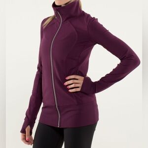 LULULEMON Nice Asana Jacket- Plum/ Size 6